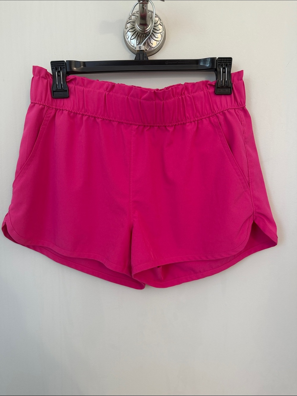 Vanilla Star Hot Pink Athletic Shorts with Elastic Waistband